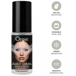 ORGIE - SAFTIGES MUNDSPRAY ZUR FÖRDERUNG DES SPEICHELFLUSSES, MINZE, 15 ML