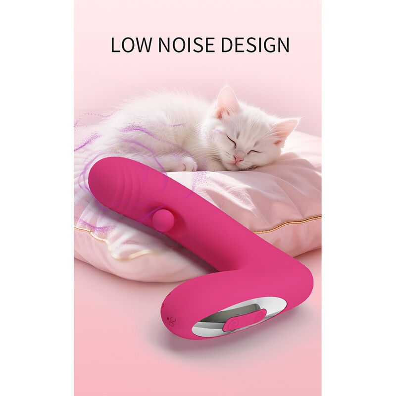 PRETTY LOVE – DUDEN WIEDERAUFLADBARER SILIKON-VIBRATOR MIT 12 VIBRATIONSMODI UND 3 SCHAUKELMODI, PINK