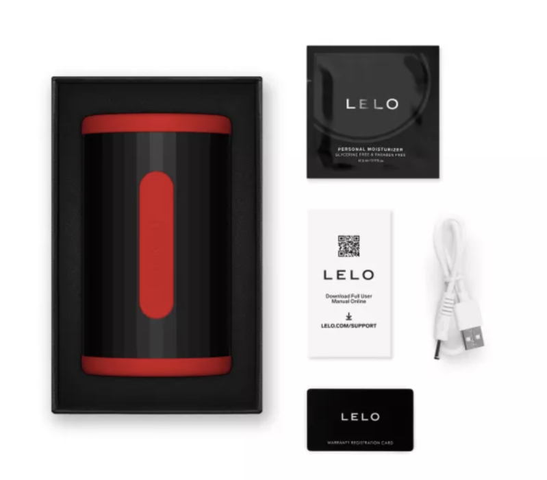LELO - F2S DOUBLE SONIC MALE STROKER MIT DUALER SCHALLSTIMULATION ROT