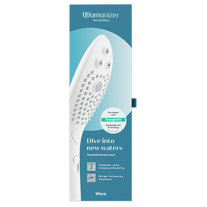 WOMANIZER - WAVE KLITORALSTIMULIERENDER DUSCHKOPF WEISS