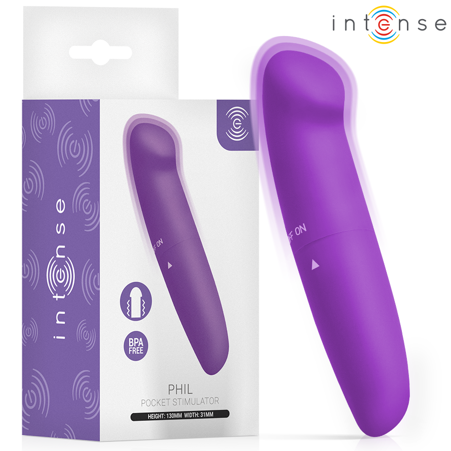 INTENSE - PHIL G-PUNKT-VIBRATOR, LILA, 13 CM