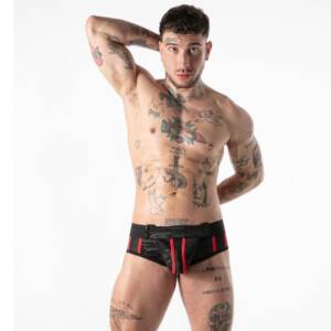 LOCKER GEAR - VOLLER MILITÄRISCHER ZUGANG, JOCKSTRAP, ROT, M