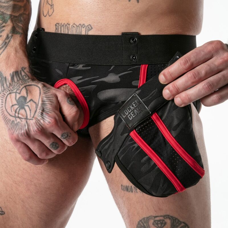 LOCKER GEAR - VOLLSTÄNDIGER MILITÄRZUGRIFF JOCK BRIEF RED L