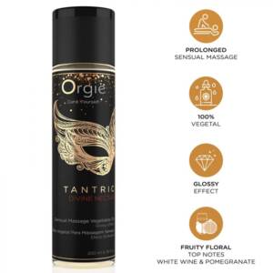 ORGIE - TANTRISCHER GÖTTLICHER NEKTAR, SENSUELLE MASSAGE, PFLANZENÖL, 200 ML