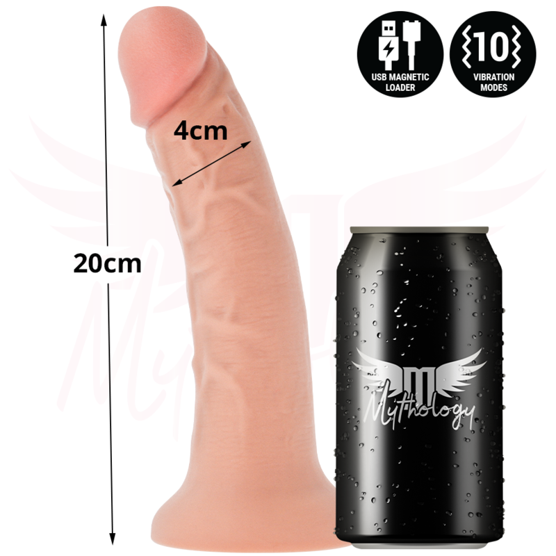 MYTHOLOGY - ASHER ORIGINAL DILDO M - VIBRATOR + FERNBEDIENUNG MIT WATCHME DRAHTLOSTECHNOLOGIE