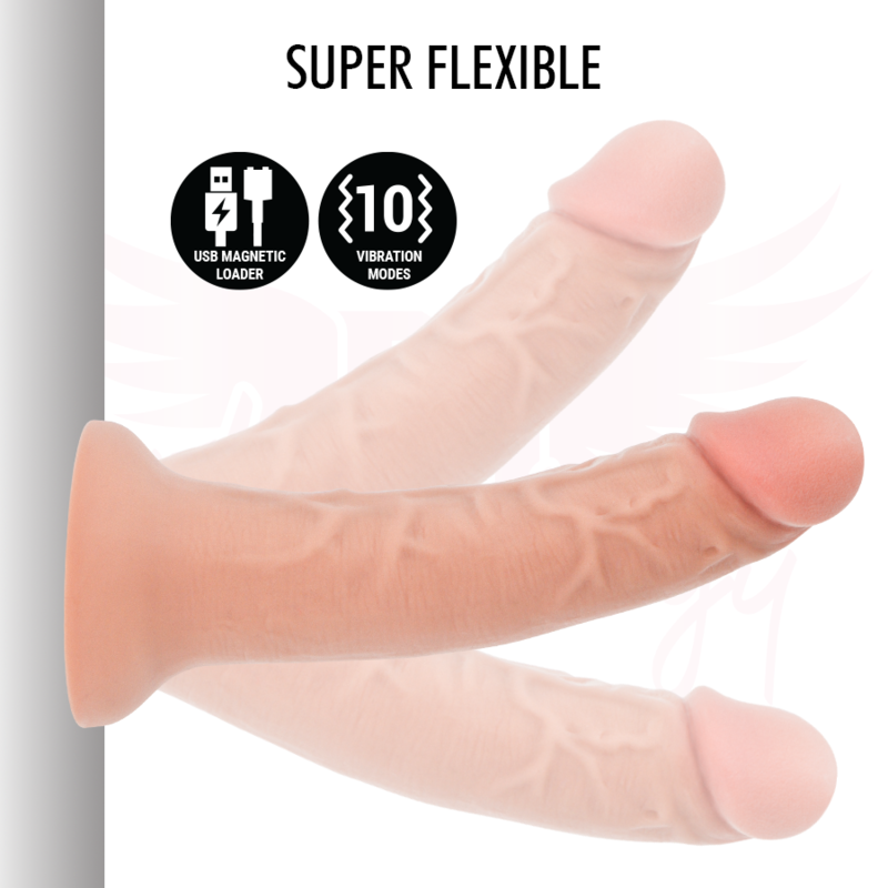 MYTHOLOGY - ASHER ORIGINAL DILDO M - VIBRATOR + FERNBEDIENUNG MIT WATCHME DRAHTLOSTECHNOLOGIE