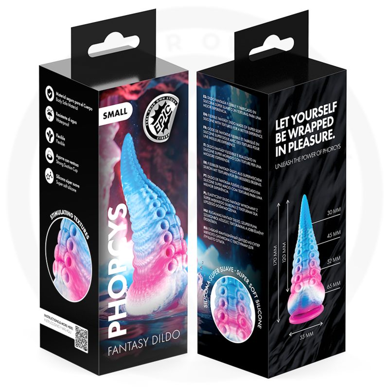 EPIC - PHORCYS BLAUER TENTAKEL-DILDO, KLEINE GRÖSSE