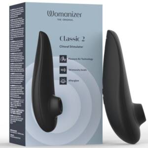 WOMANIZER - CLASSIC 2 SAUG-KLITORISSTIMULATOR, 10 INTENSITÄTSSTUFEN, SCHWARZ