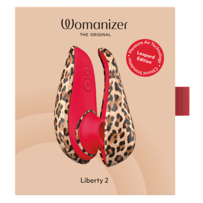 WOMANIZER - LIBERTY 2 SAUG-KLITORISSTIMULATOR, 8 INTENSITÄTSSTUFEN, LEOPARDENMUSTER