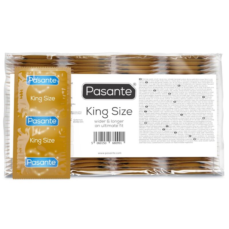 PASANTE - KONDOME KING SIZE BEUTEL 144 EINHEITEN
