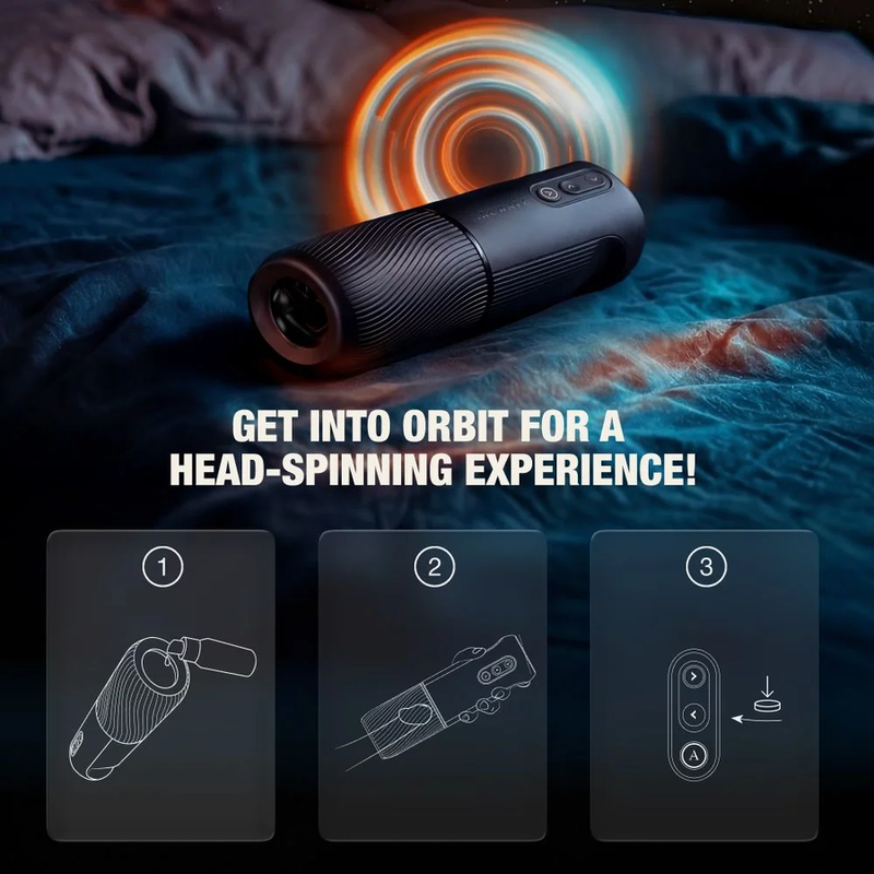 ARCWAVE - ORBIT 360° DREHBARER MÄNNLICHER MASTURBATOR MIT APP-STEUERUNG SCHWARZ
