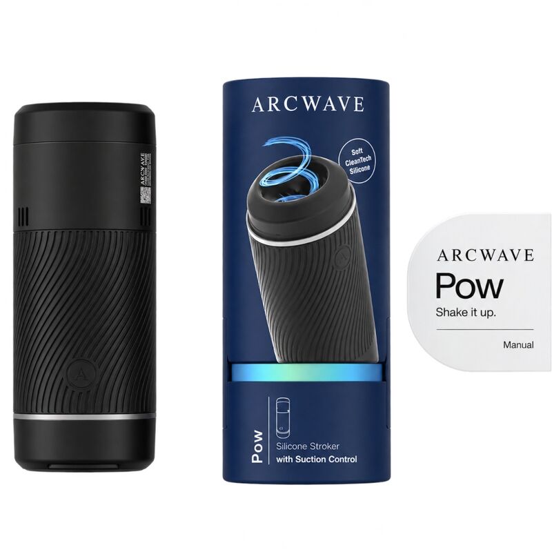 ARCWAVE - POW MANUELLER STROKER MIT SAUGKONTROLLE SCHWARZ