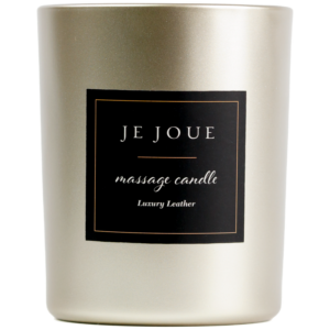JE JOUE - LUXURY LEATHER MASSAGEKERZE MIT WARMEM ÖL LEDERDUFT 160 G