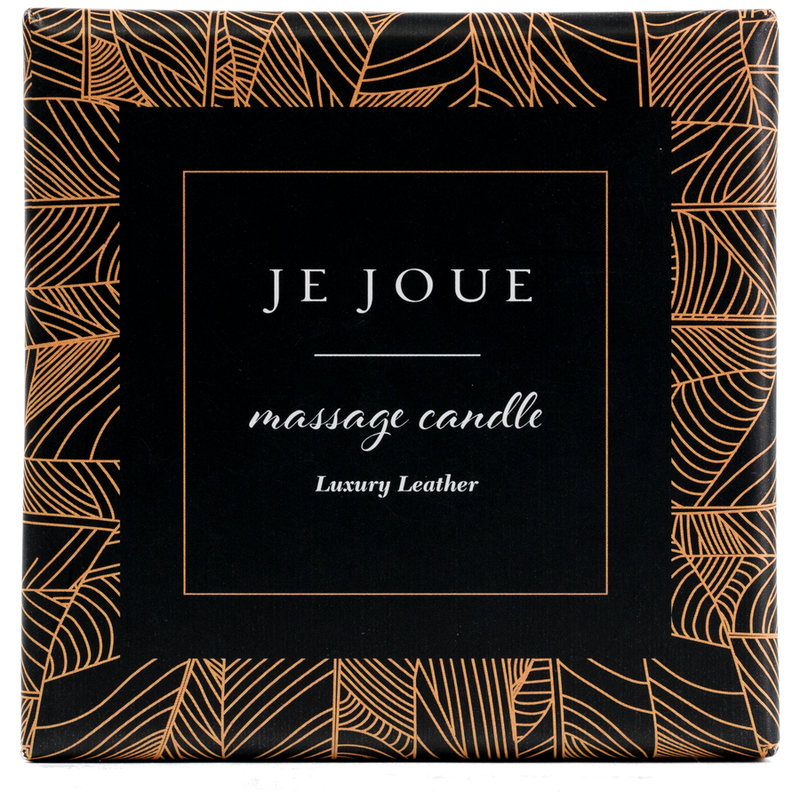 JE JOUE - LUXURY LEATHER MASSAGEKERZE MIT WARMEM ÖL LEDERDUFT 160 G