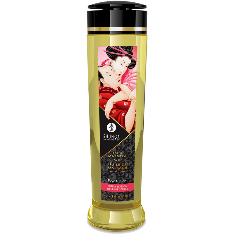 SHUNGA - PASSION EROTISCHES MASSAGEÖL KIRSCHBLÜTE 240 ML