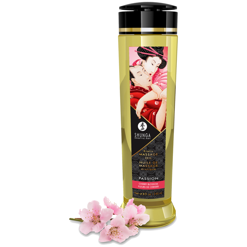 SHUNGA - PASSION EROTISCHES MASSAGEÖL KIRSCHBLÜTE 240 ML