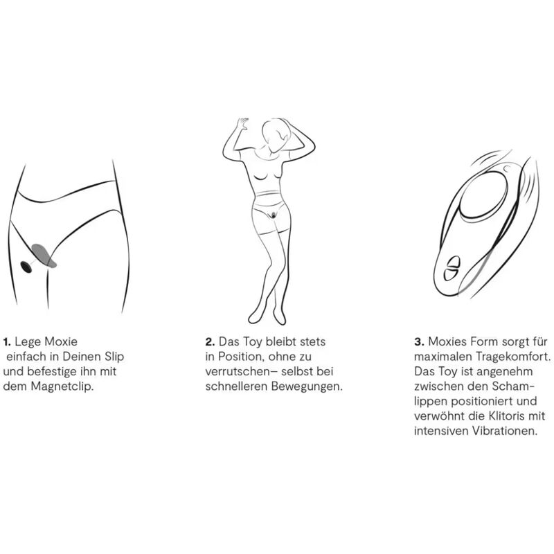 WE-VIBE - MOXIE + SCHWARZER KLITORALVIBRATOR