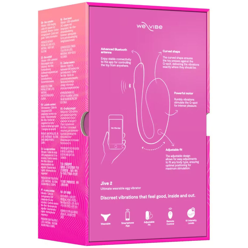WE-VIBE - JIVE 2 TRAGBARER EIER-VIBRATOR, ELEKTRISCH, PINK