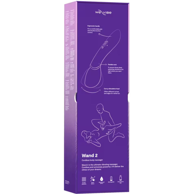 WE-VIBE - WAND 2 WIEDERAUFLADBARER KÖRPERMASSAGEGERÄT LILA