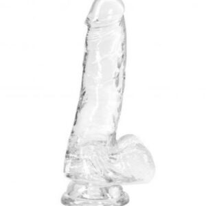 Crystal Addiction - Transparenter Dildo - 18 cm