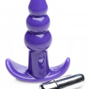 Bubbly Vibrierender Analplug mit Riffelung