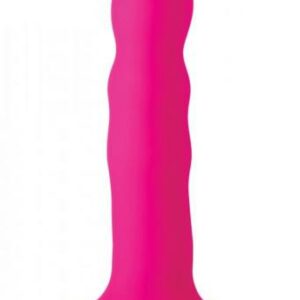 Squeeze-It gewellter Dildo - Rosa