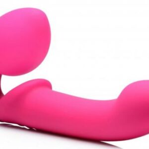 G-Pulse Vibrierender halterloser Dildo mit Fernbedienung - Rosa