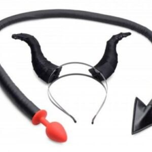 Teufelsschwanz-Analplug und Horn-Set