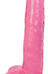 Dildo mit Hoden 20 cm - Cherry Ice